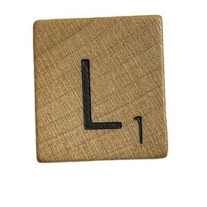 Scrabble Game Piece Letter L Replacement Wood Tile Genuine Standard Edition mq